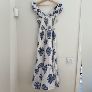 Marea Sasco Blue and White Dress